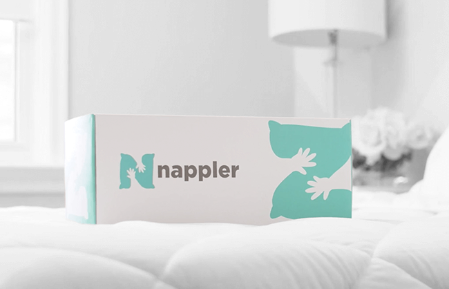 Click this Nappler pillow lifestyle image to play the product video with model