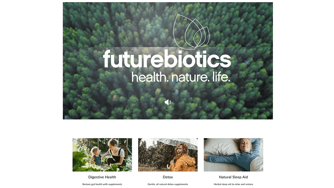 Futurebiotics website