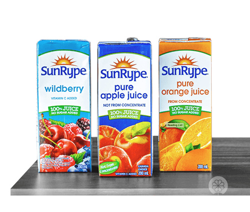 SunRype juice boxes
